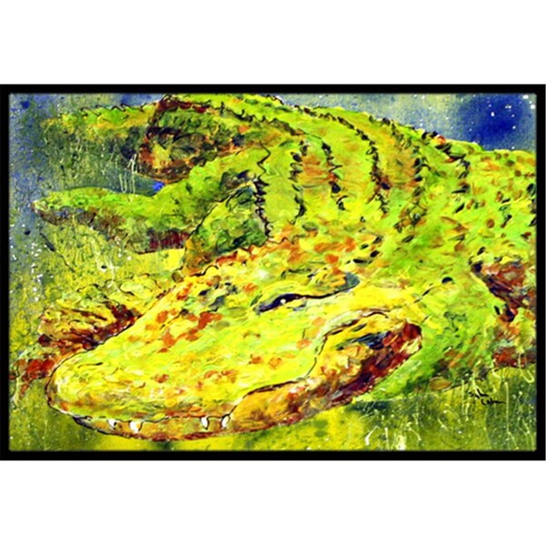 Carolines Treasures 24 x 36 In. Bright Shrimp on Red Indoor or Outdoor Mat 8390JMAT - main